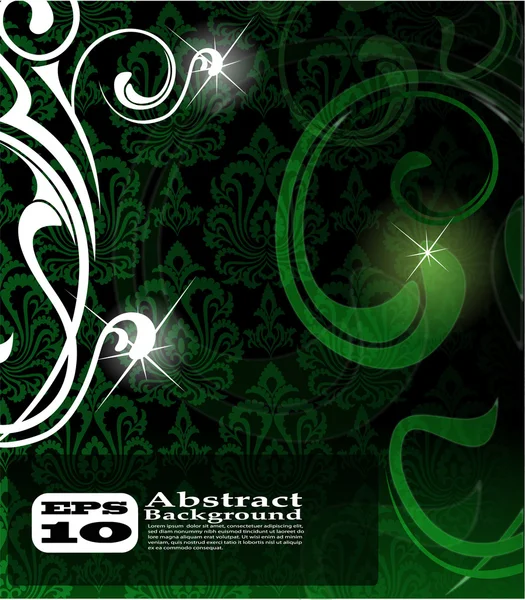 ベクトル緑の抽象的な背景 eps 10 — ストックベクタ