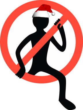 stop the danger man symbol clipart