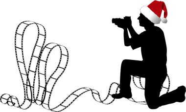 the vector Photographer's silhouette clipart