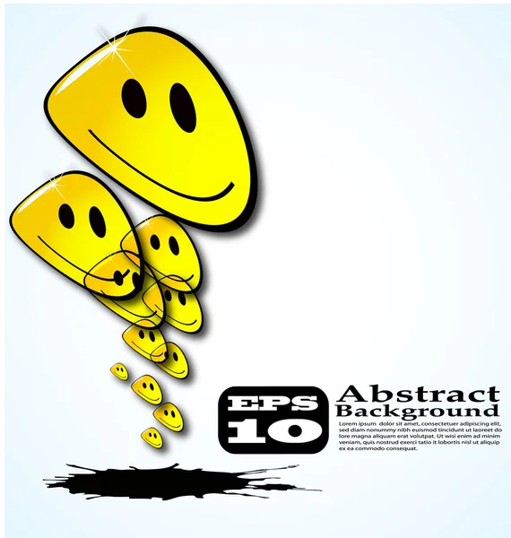 De abstracte vector glimlach achtergrond eps 10 — Stockvector