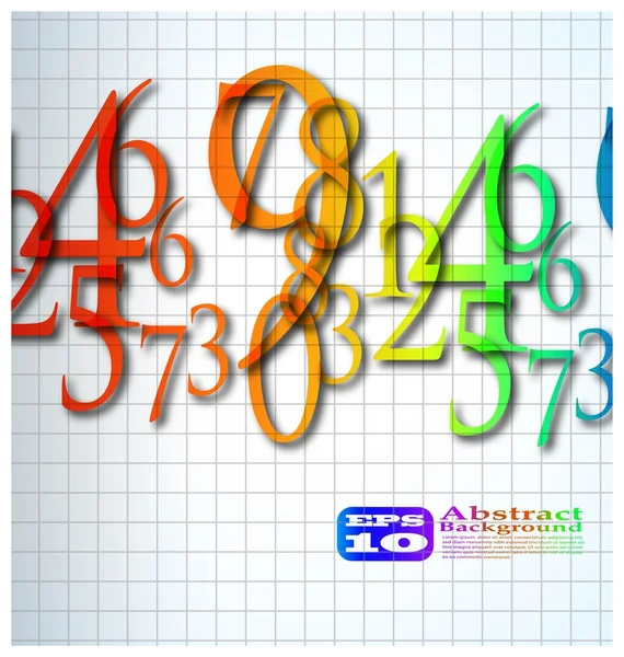 Фон абстрактного кольорового номера — стоковий вектор