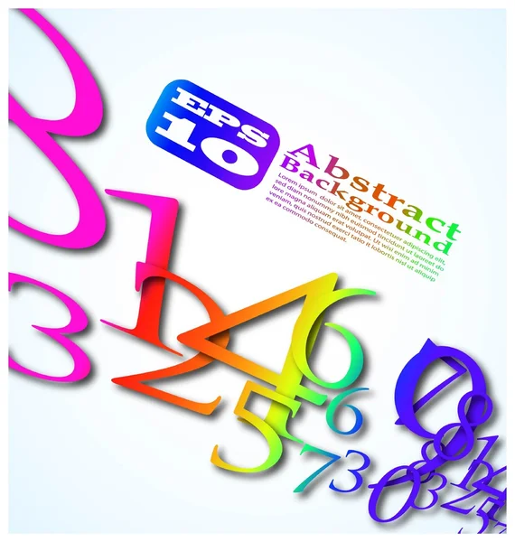 Το αφηρημένο φόντο αριθμό χρώματος eps 10 — Διανυσματικό Αρχείο