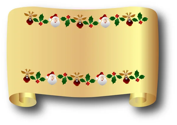 The vector Christmas and New Year banner — Stock Vector