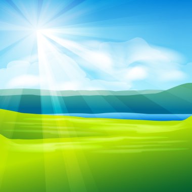 abstract summer landscape background