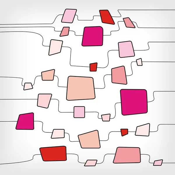 Ретро абстрактний дизайн Барвистий квадратний шаблон — стоковий вектор