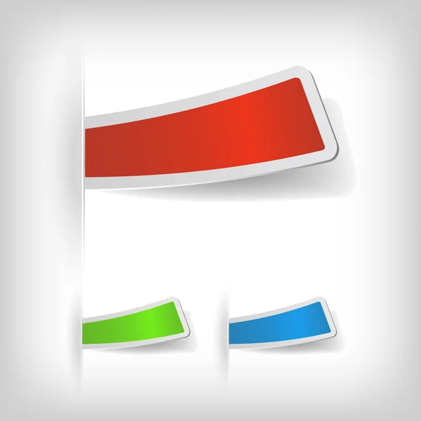 De abstracte gekleurde sticker set — Stockvector