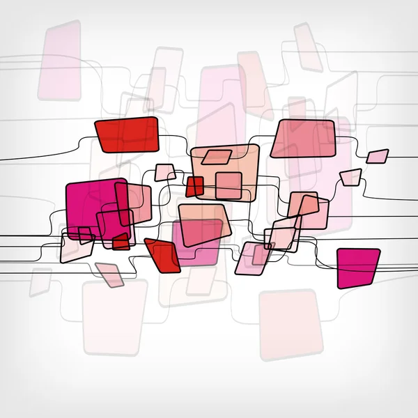 Ретро абстрактний дизайн Барвистий квадратний шаблон — стоковий вектор
