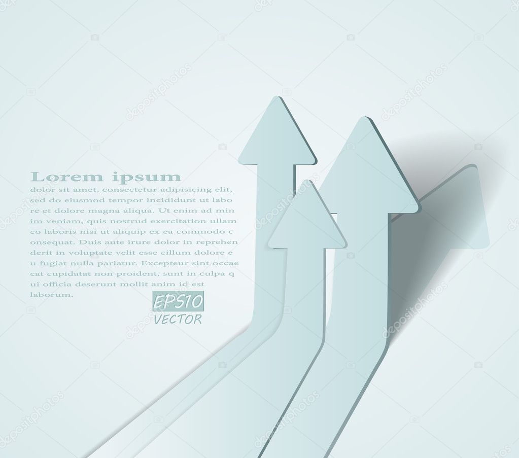 abstract vector 3D arrows background