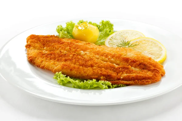 Filete de pescado frito — Foto de Stock