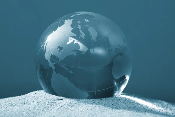 Глобус, екологічної відповідальності — стокове фото