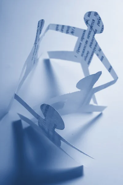 Cadena de papel cogida de la mano —  Fotos de Stock