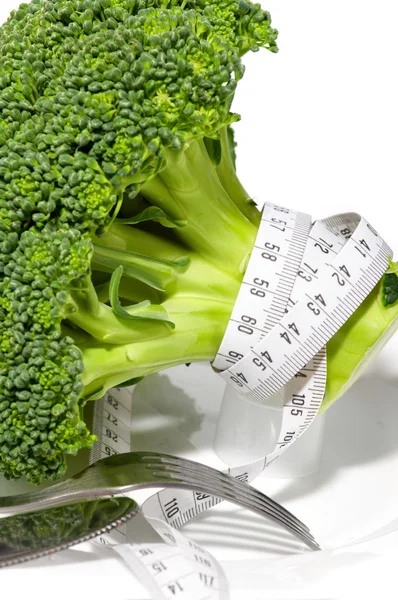 Medidor de dieta de brócolis — Fotografia de Stock