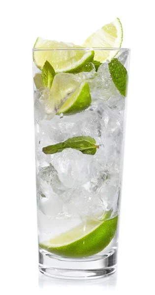 Mint, lime ice vodka — Stock Photo, Image