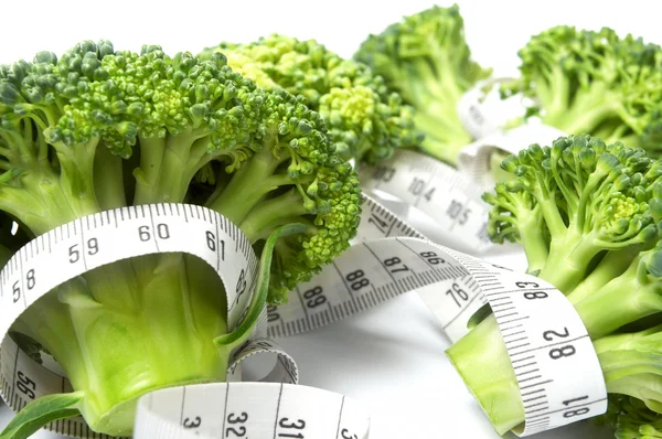 Broccoli diet meter — Stock Photo, Image