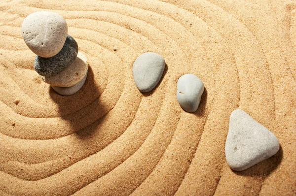Kert-kő, nyugodt, zen-szerű spa képek — Stock Fotó