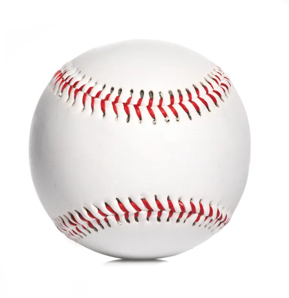 Baseball labda, elszigetelt fehér — Stock Fotó