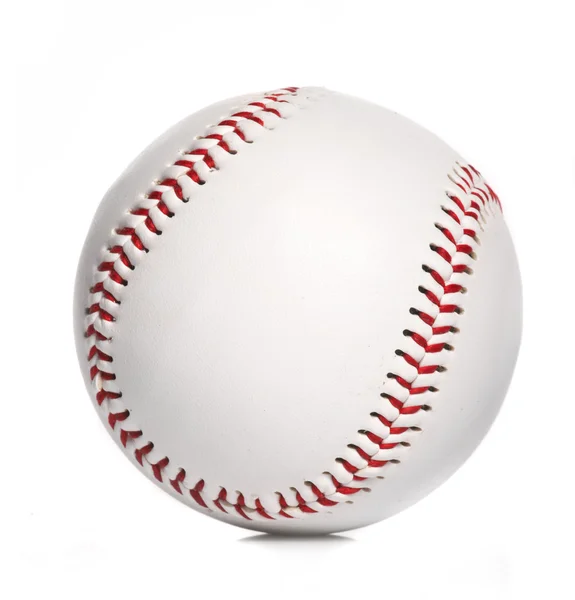 Baseballball, isoliert auf weiß — Stockfoto