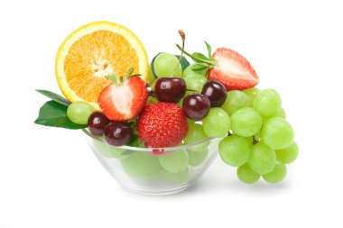 Still-life of fresh fruit clipart