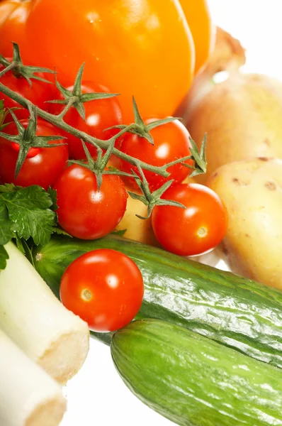 Verduras frescas. Frutas y otros productos alimenticios . — Foto de Stock
