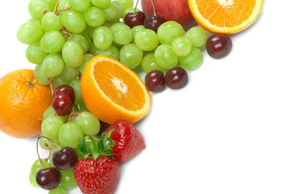 Натюрморт зі свіжих фруктів — стокове фото