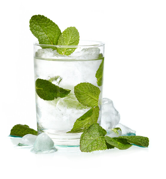 Mint ice vodka
