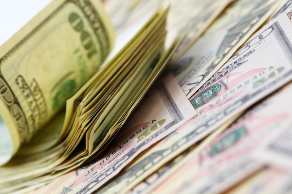 Dólares em cima da mesa — Fotografia de Stock