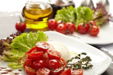 Tomatoes with mozzarella