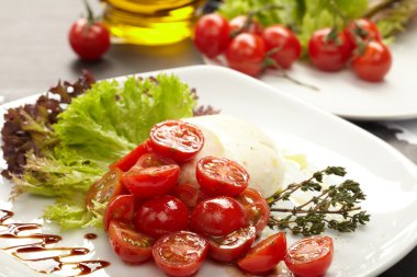 Tomatoes with mozzarella