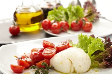 Tomatoes with mozzarella