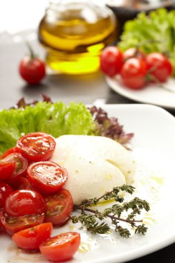 Tomatoes with mozzarella