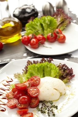 Tomatoes with mozzarella