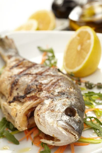 stock image Fish with lemon