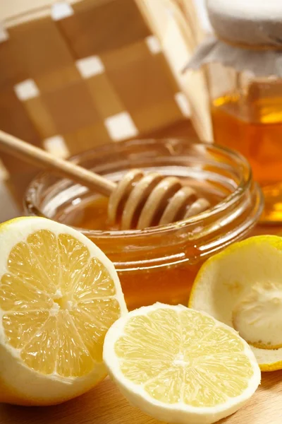 stock image Honey and lemon