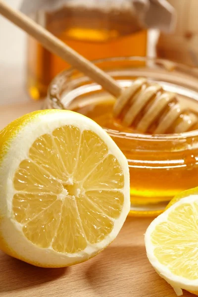 stock image Honey and lemon