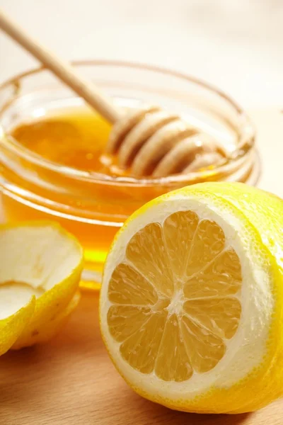 stock image Honey and lemon