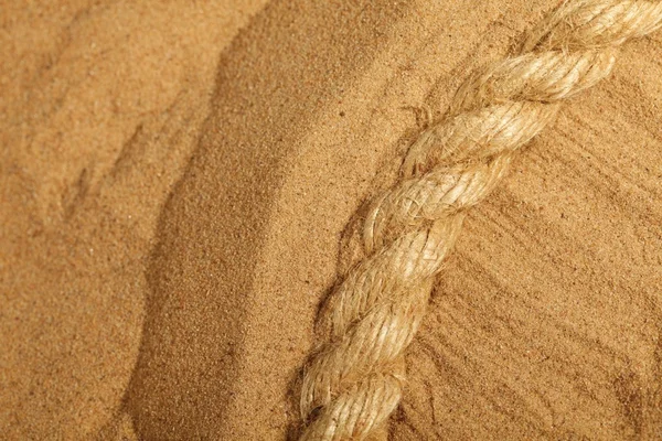 Zand en touw — Stockfoto