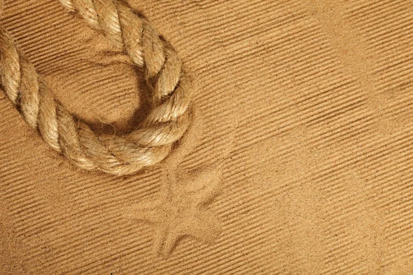 Sand und Seil — Stockfoto
