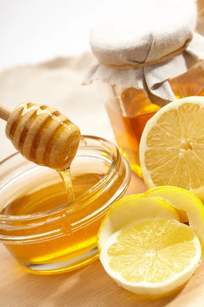 stock image Honey and lemon