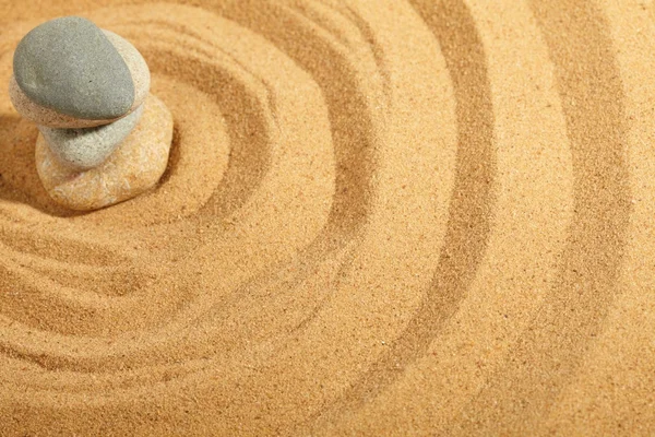 沙子和石头 — 图库照片