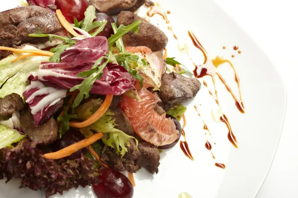 Stock image Beef with grapefruit and rucola salad