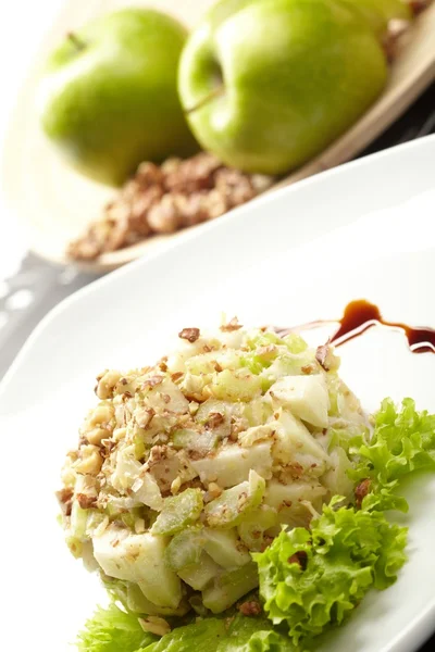 Salad from green apples — Stock Photo, Image