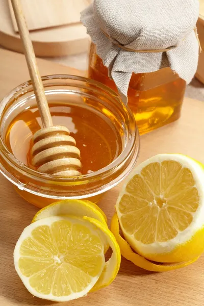 ハチミツとレモン — ストック写真