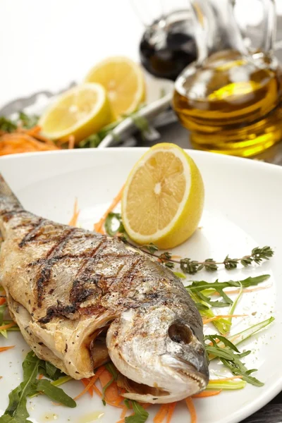 stock image Fish with lemon