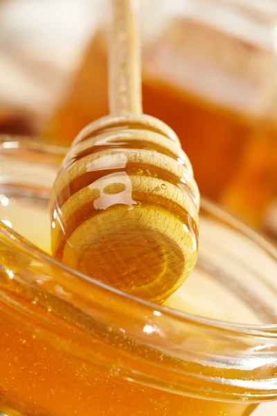Fa bottal méz — Stock Fotó