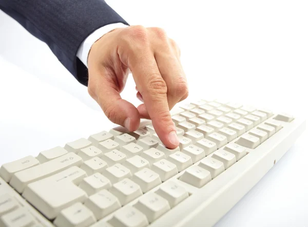 Hands on keyboard — Stock Photo, Image