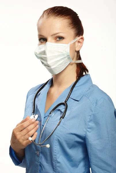 Cerrahın maskeli tıp doktoru — Stok fotoğraf