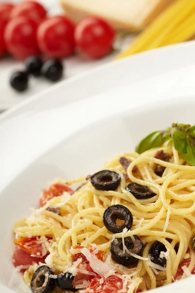 stock image Spaghetti with vegetables