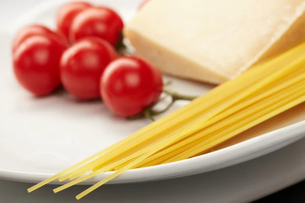 stock image Ingredients for cooking italian pasta