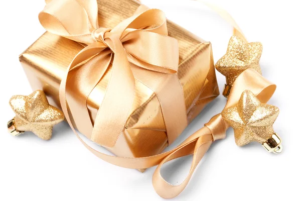 Gyönyörű golden ajándék — Stock Fotó