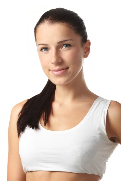Young happy woman in sports wear — Stock Photo, Image
